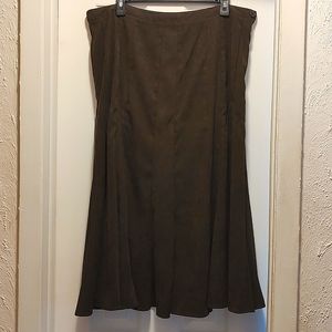 Women's Brown knee length Skirt